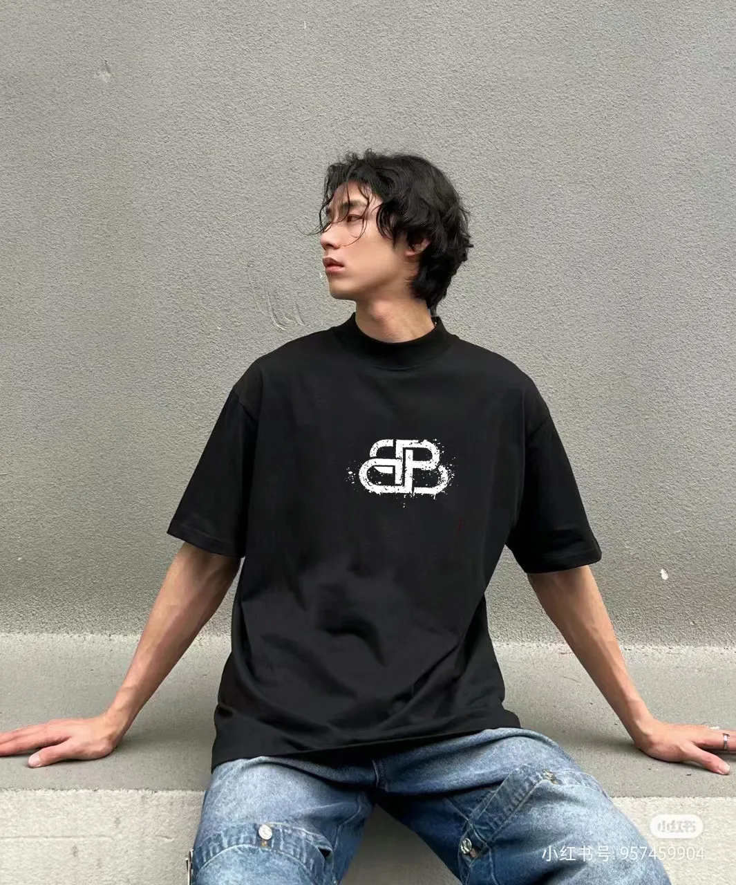 Balenciaga Paris 黑色 短袖T恤