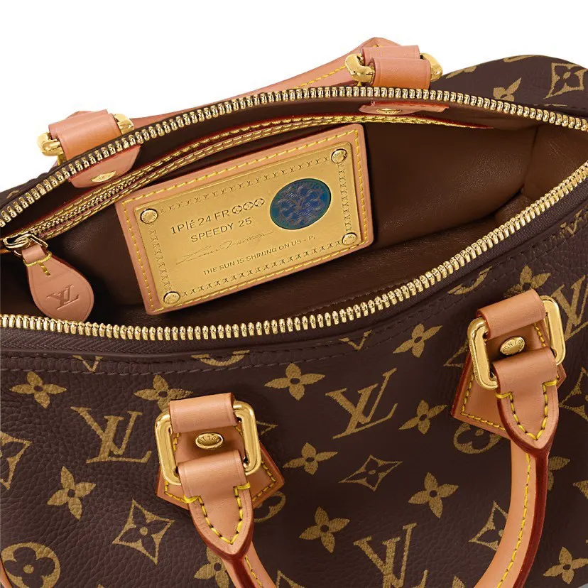 Gold Monogram Top Handle Bag Commuter Leather