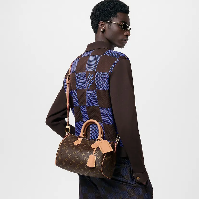 Gold Monogram Top Handle Bag Commuter Leather