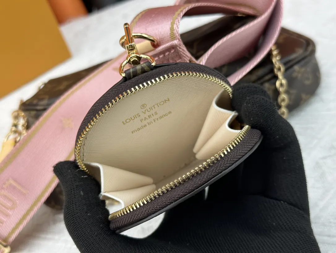 LV 金色 牛皮 链条包 精致链条款