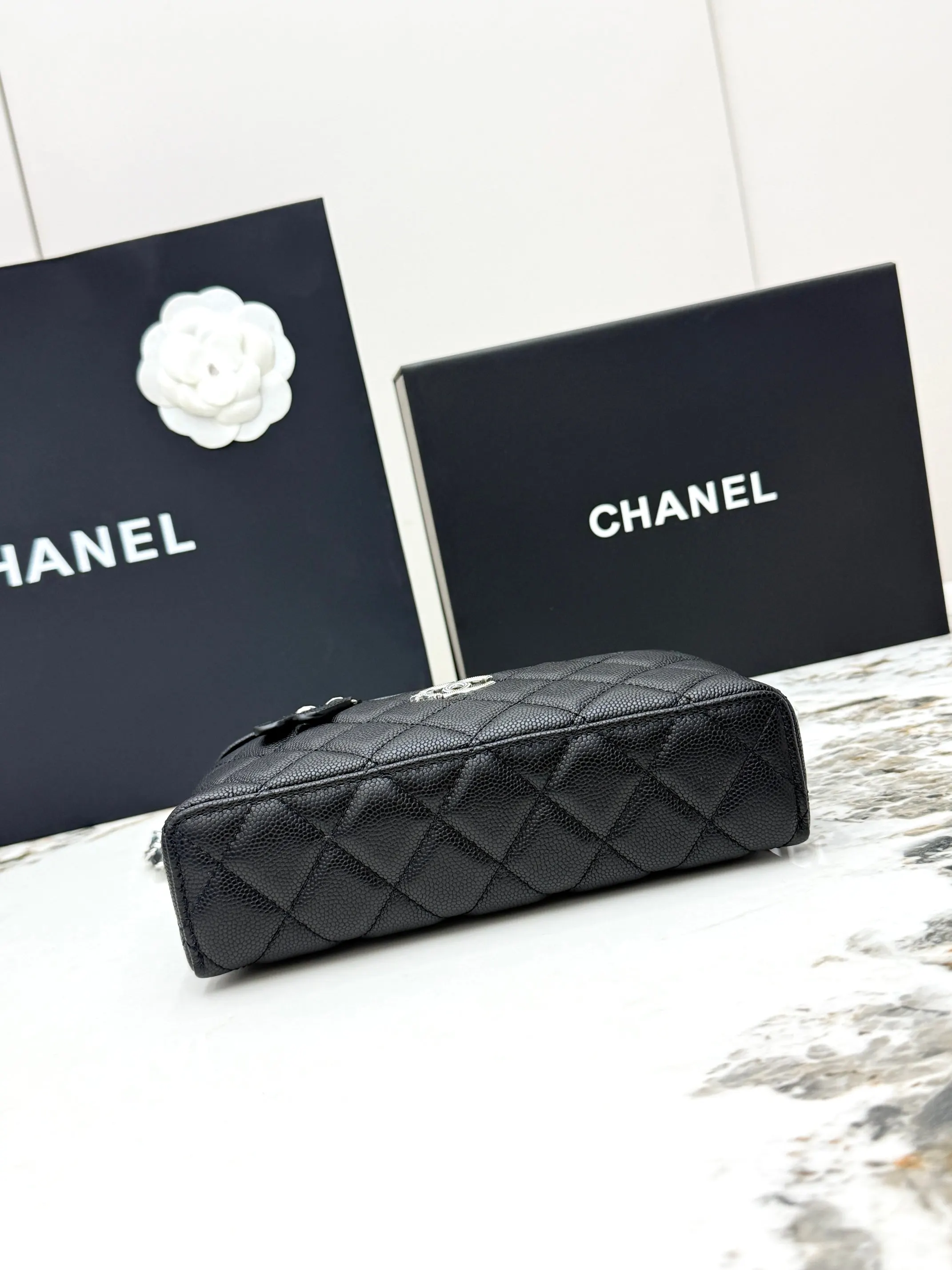 Silver Chain Bag Leather