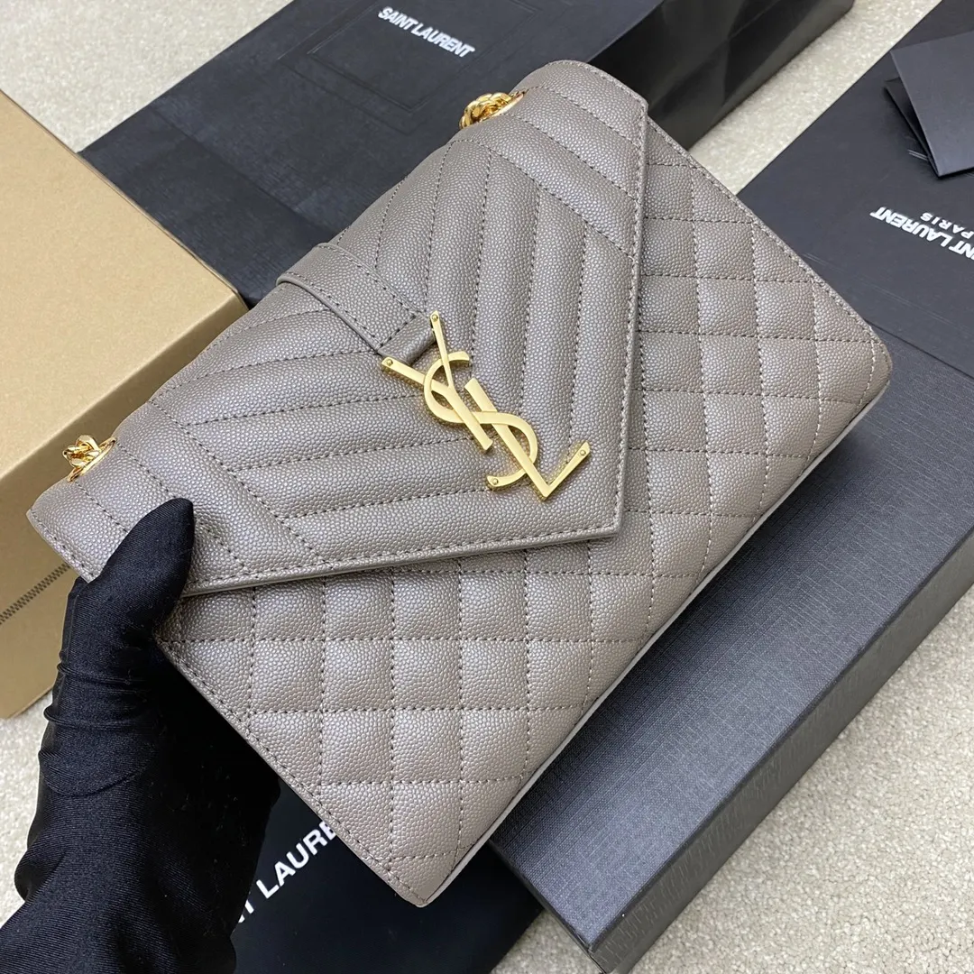 灰色 牛皮 批 精品专供 灰色球纹 金链 链条包 精致链条款