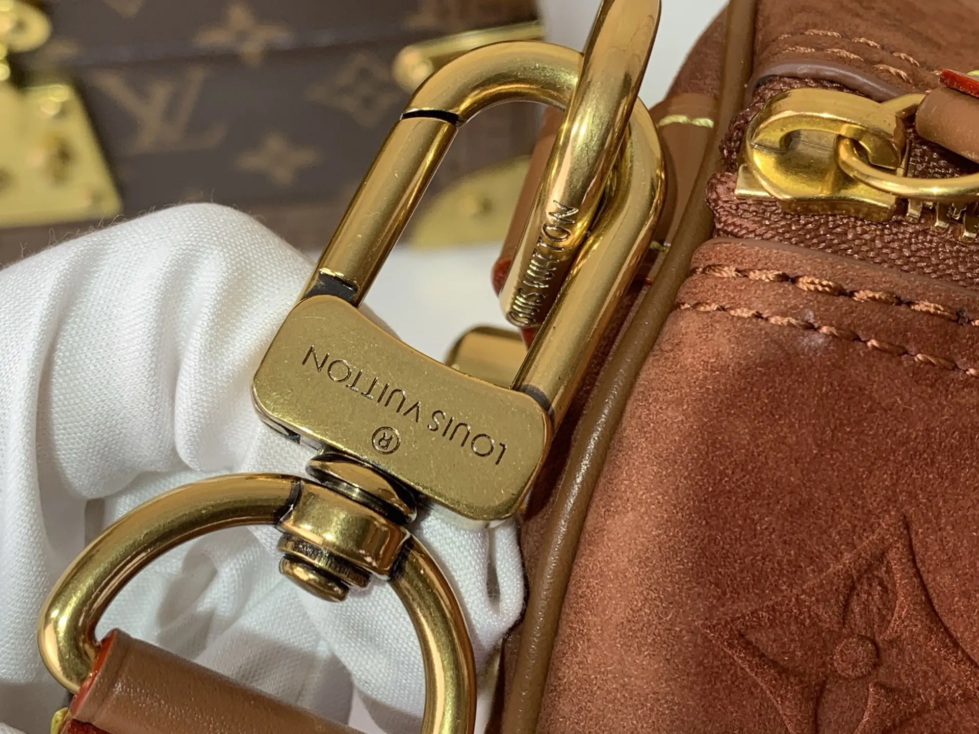 Brown Chain Bag Leather