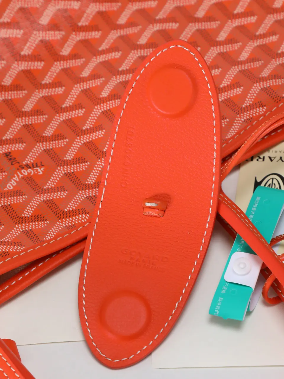 Goyard 橙色 帆布 腋下包 复古腋下背款