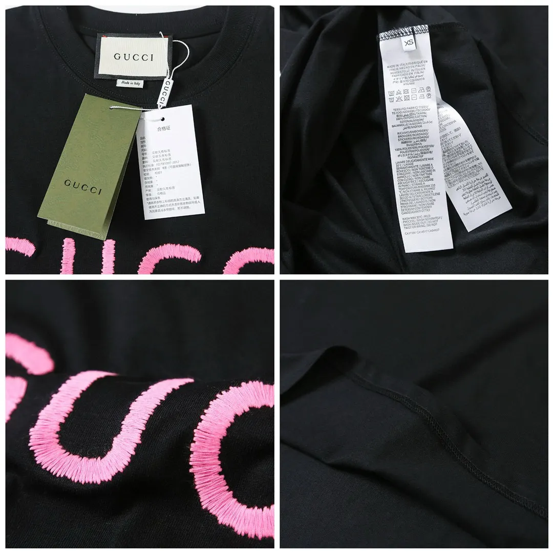 Gucci Double G Embroidery Short Sleeve T-Shirt Image 8 Gucci Double G Embroidery Short Sleeve T-Shirt Image 8