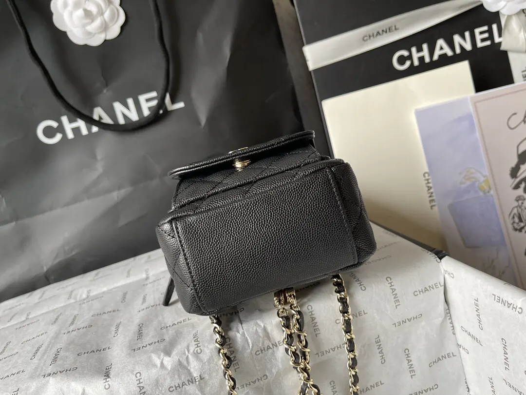 荔枝纹 法国 高端定制品 Chane 雙肩包 实用雙肩款