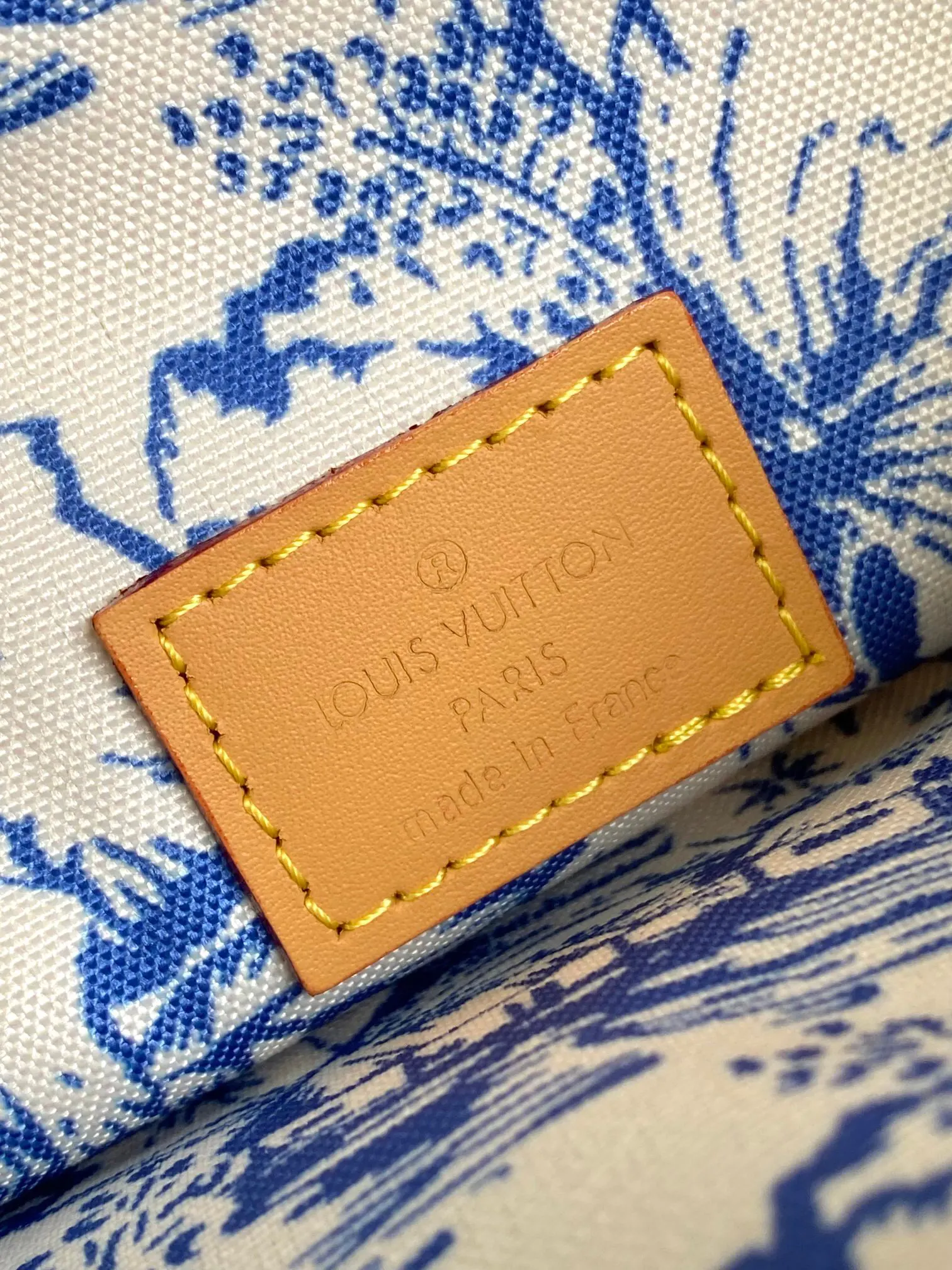 LV Neverfull 藍色 紅色 帆布 托特包 大容量托特款