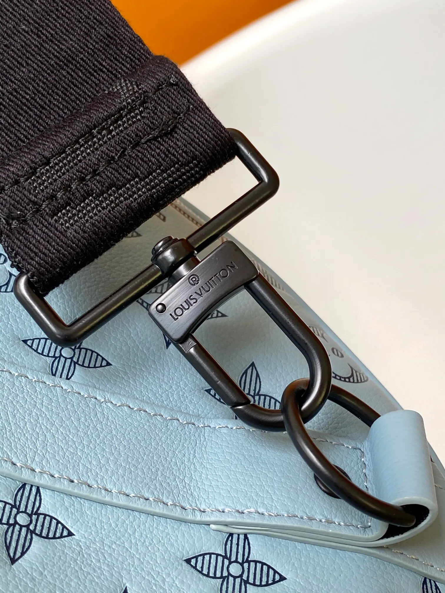 Keepall 黑色 蓝色 小牛皮 旅行包 大容量旅行款