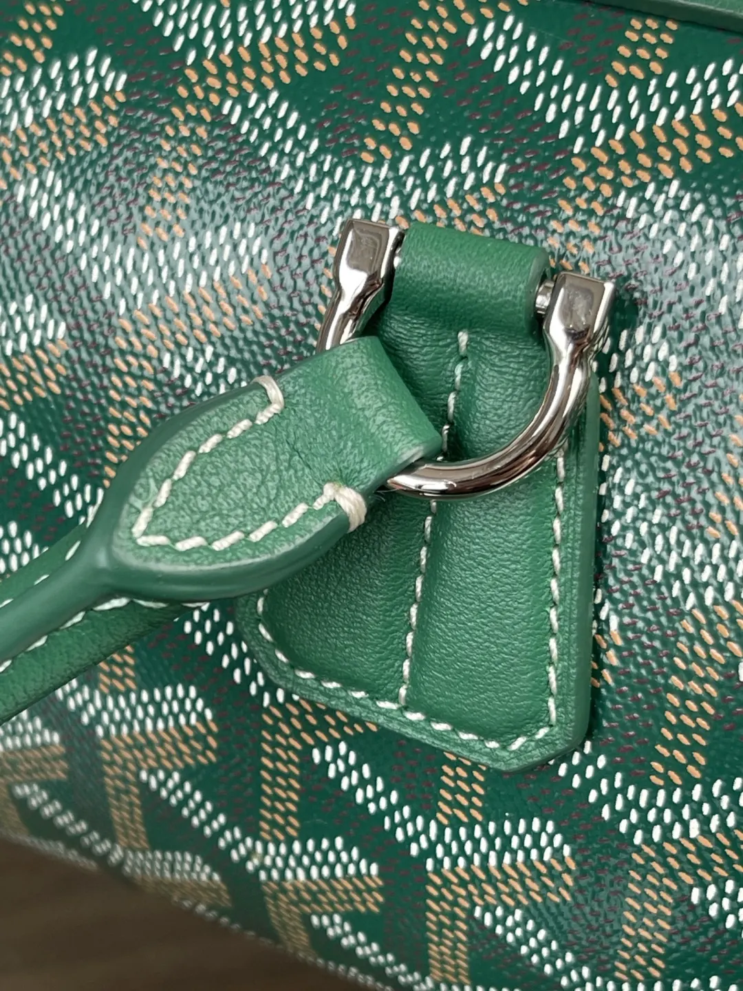 Goyard 藍色 小牛皮 腋下包 復古腋下背款