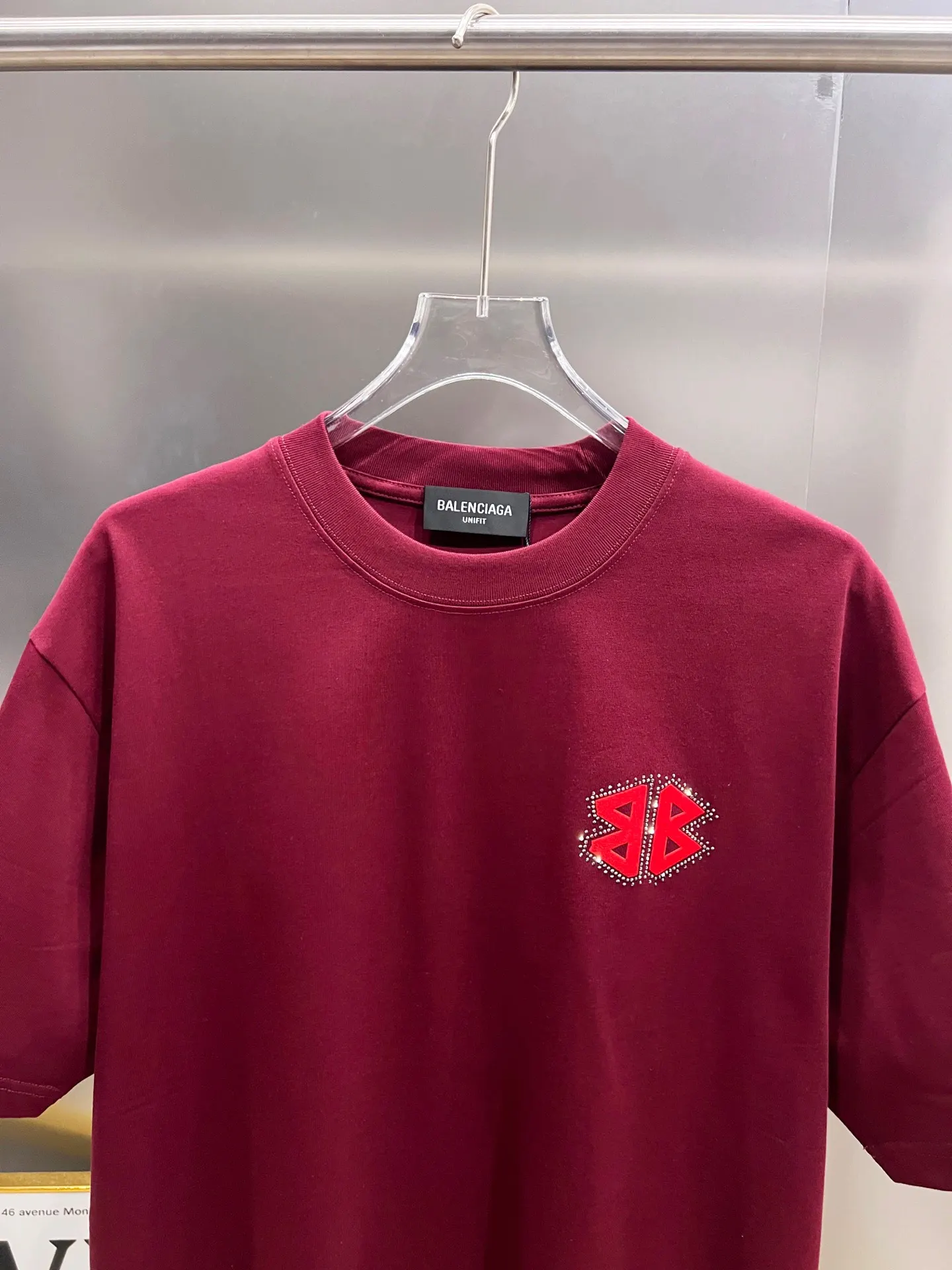 Balenciaga 黑色 Logo 短袖T恤 宽松休闲