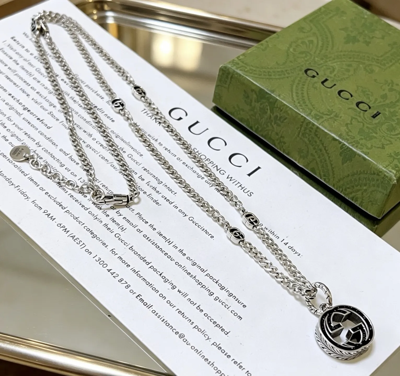 Gucci 链条包 单肩斜挎