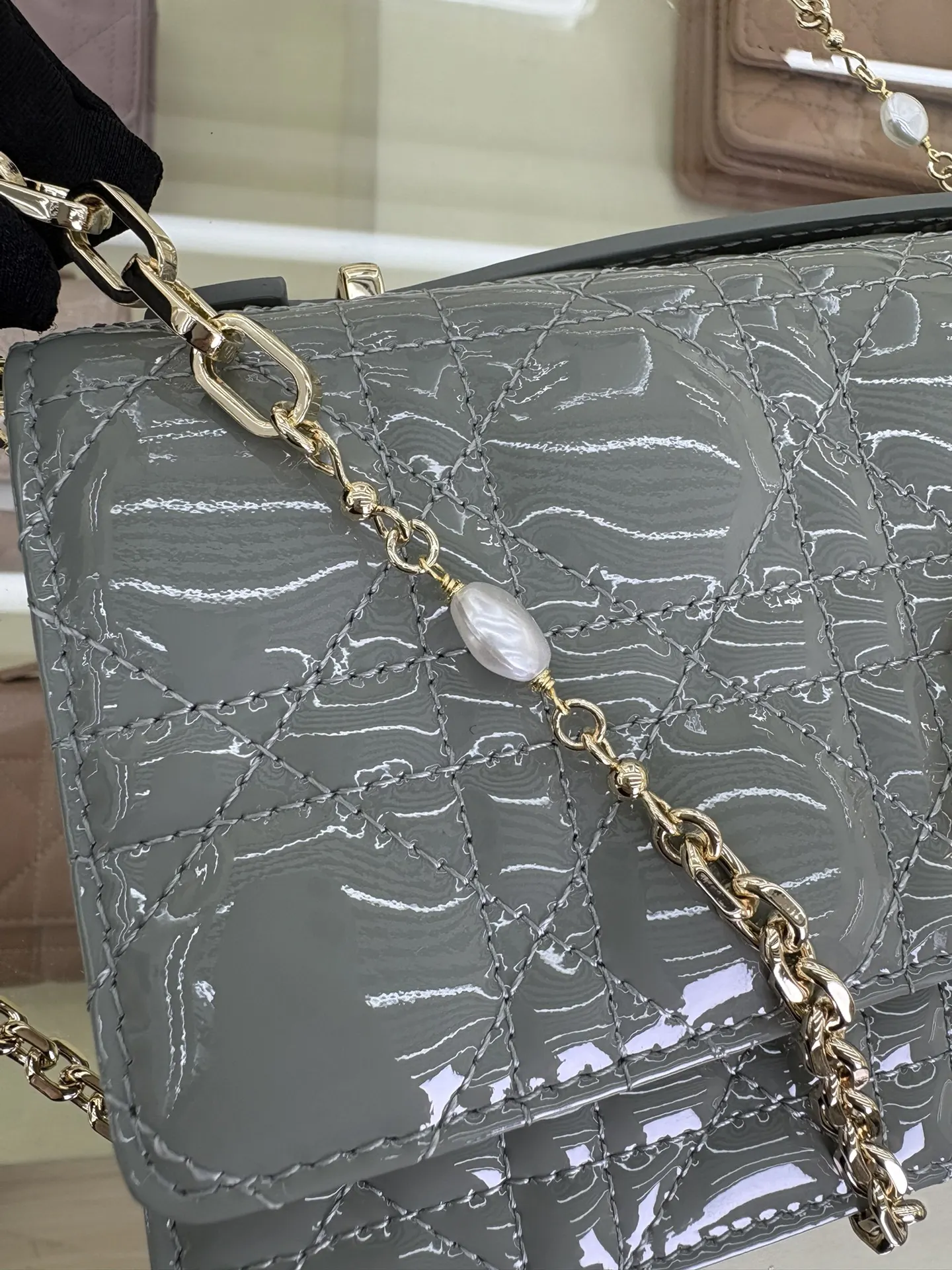 Dior Lady 羊皮 链条包 精致链条款