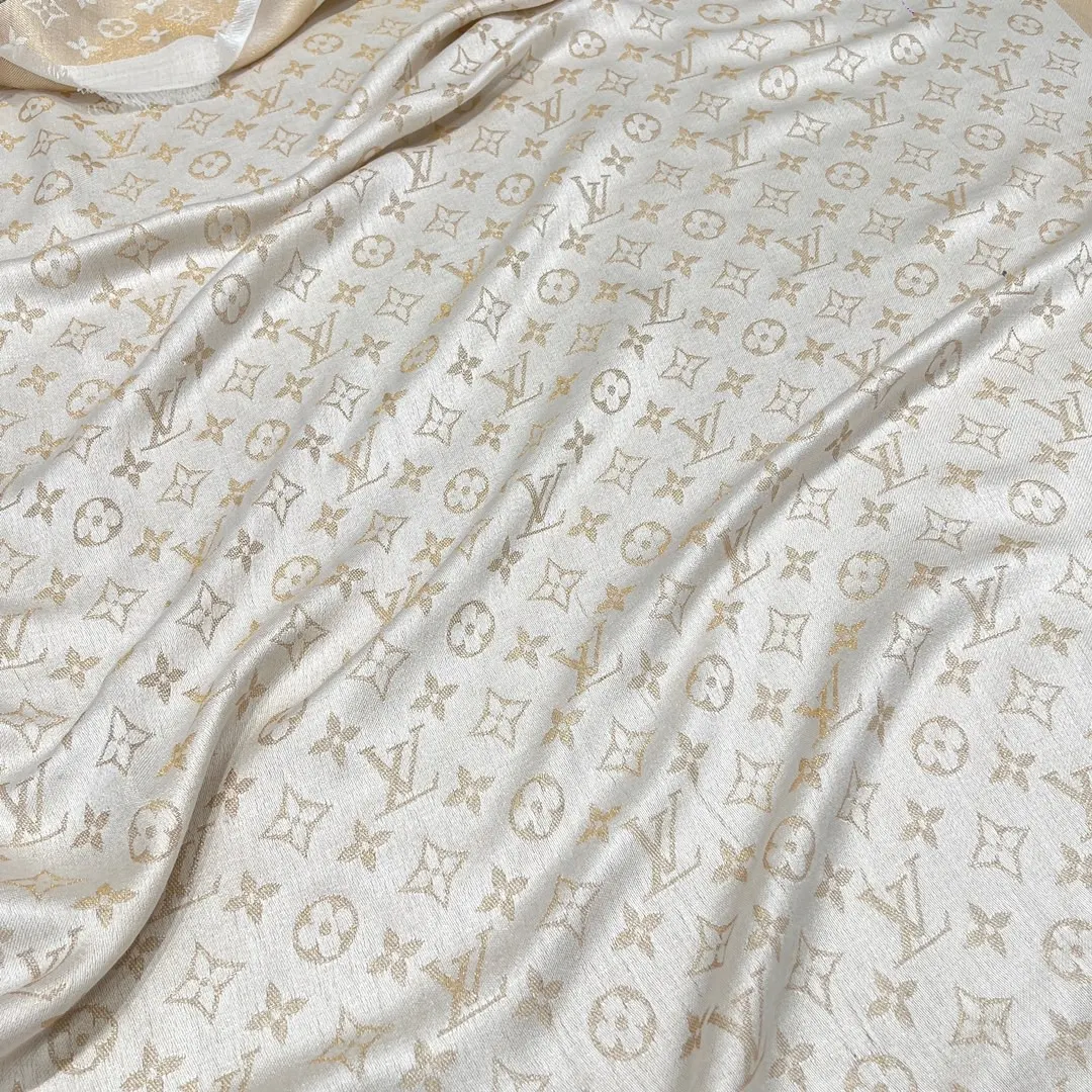 Louis Vuitton White Scarf