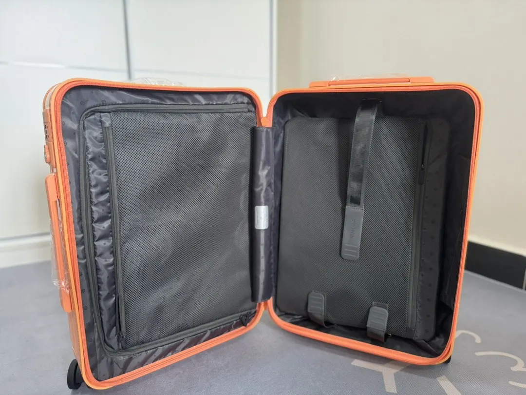 Black White Suitcase Travel Lightweight