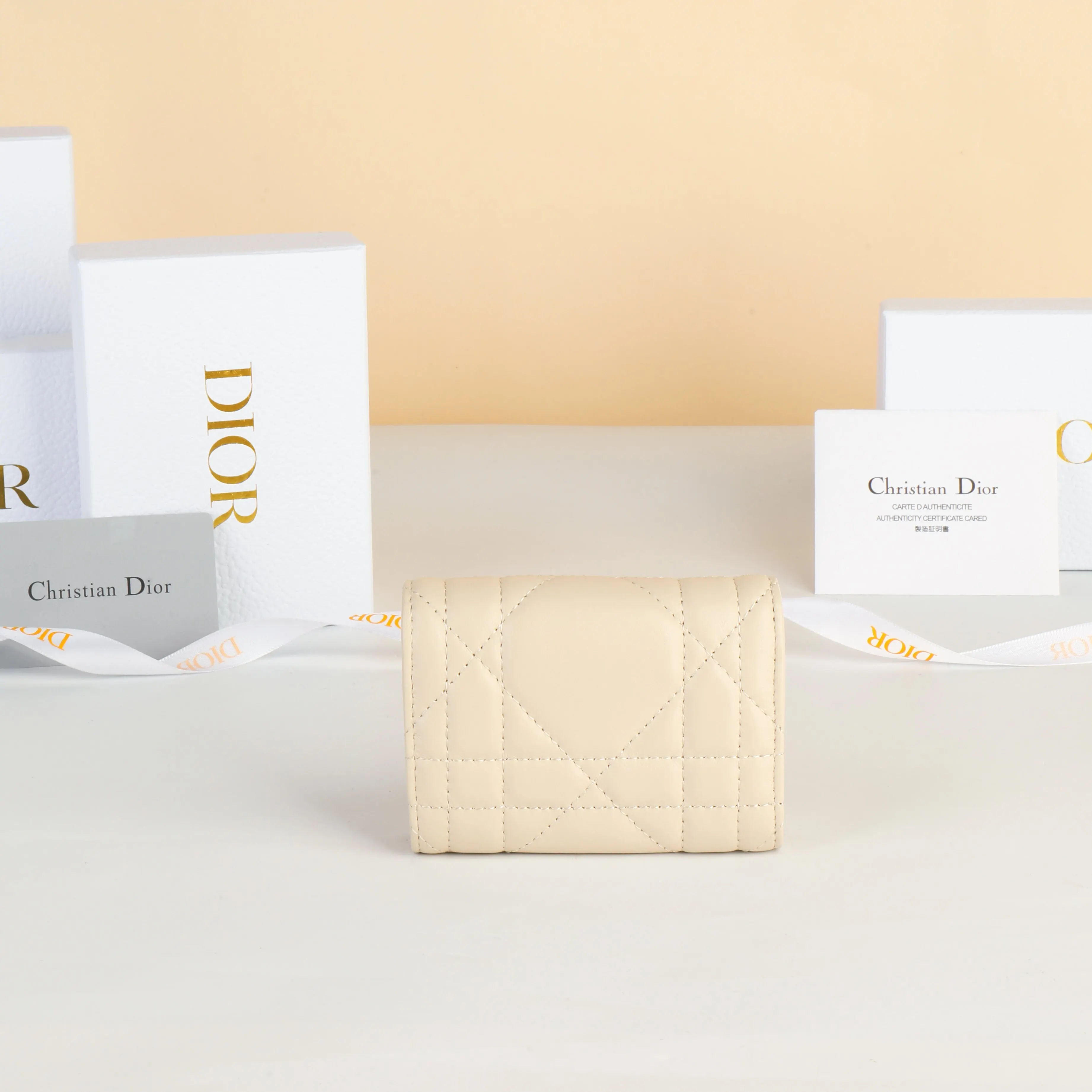 Dior Caro White Leather Wallet Image 6 Dior Caro White Leather Wallet Image 6