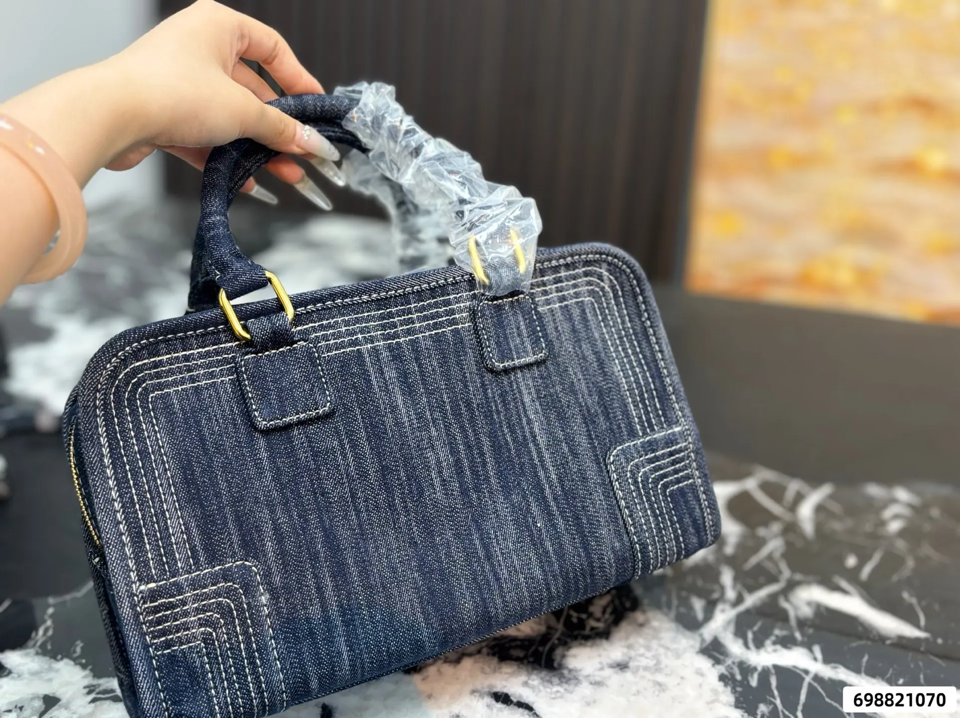 Loewe 拼色 帆布 这才是罗意威最值得入的中古包吧 斜挎包 轻便斜挎款