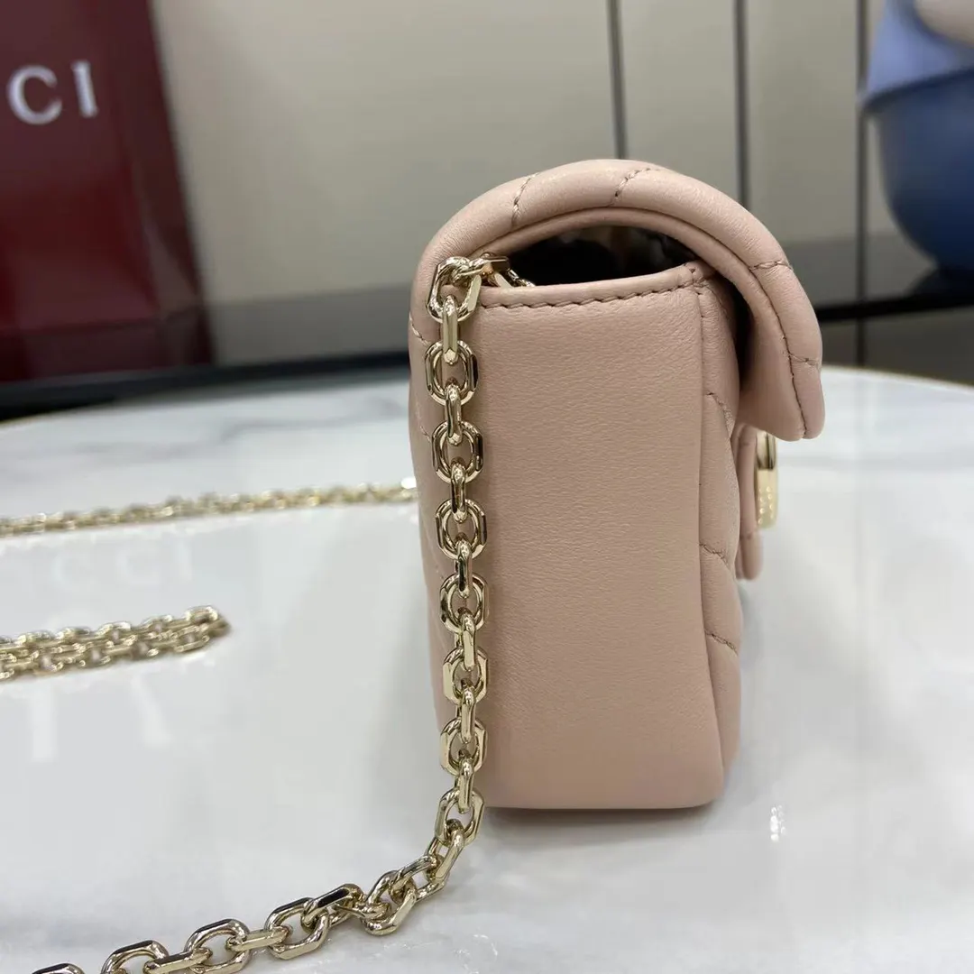 Gucci Marmont 绗缝皮革链条包 单肩斜挎