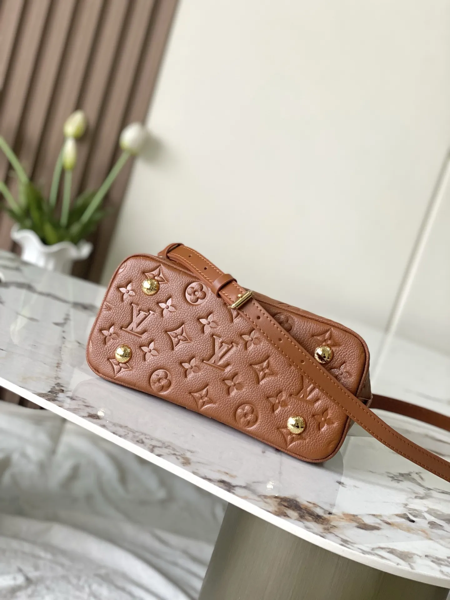 Louis Vuitton Alma 棕色 老花 手提包