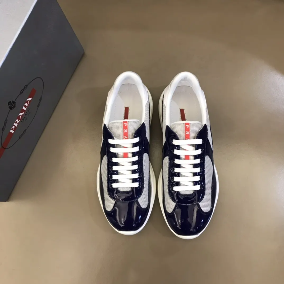 Prada 牛皮 漆皮 运动鞋 休闲运动