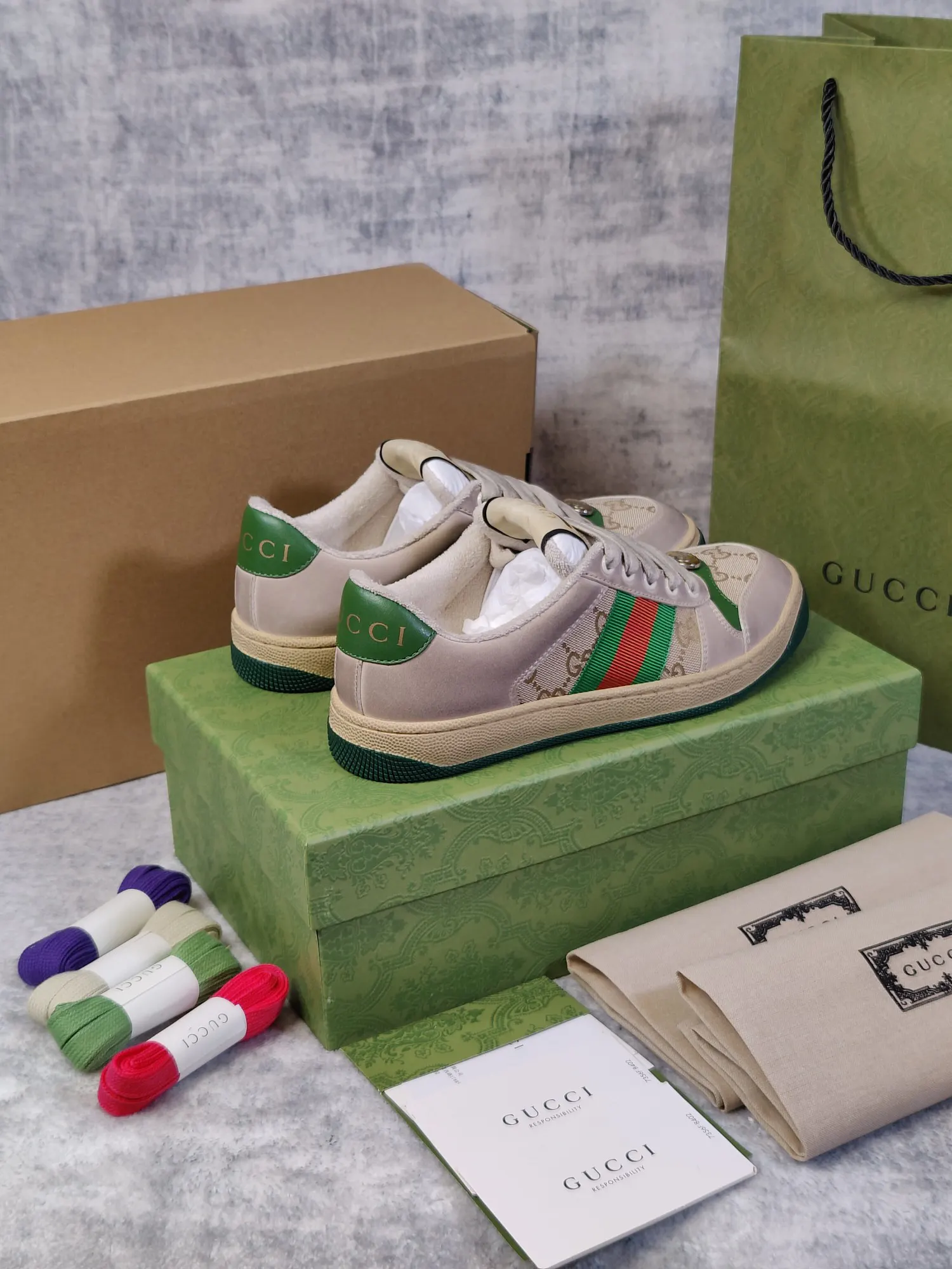 Gucci Logo休闲运动鞋