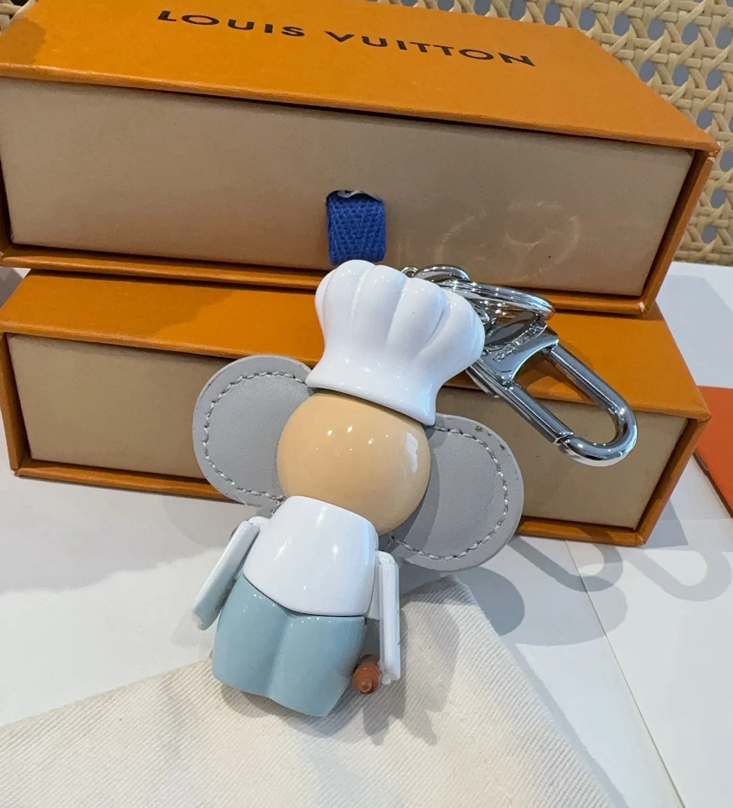 LV Blue Plush Character Keychain Bag Charm Image 8 LV Blue Plush Character Keychain Bag Charm Image 8