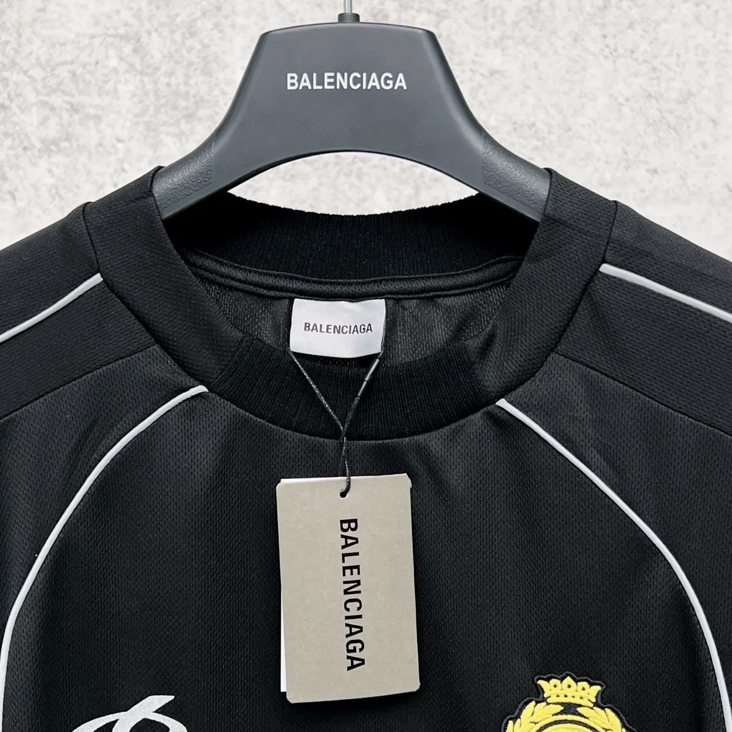 Balenciaga Black Logo Short Sleeve T-Shirt Loose