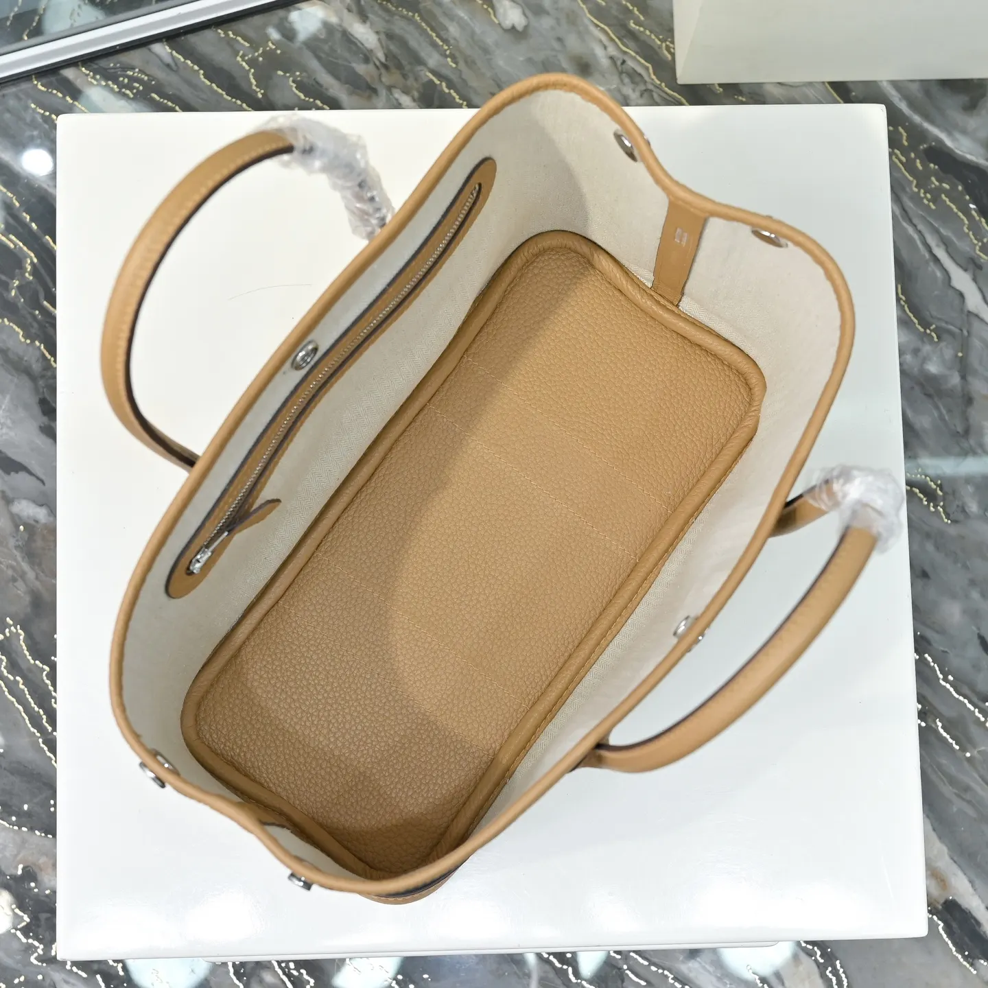 Hermès Garden Party 拼色 Togo牛皮 托特包
