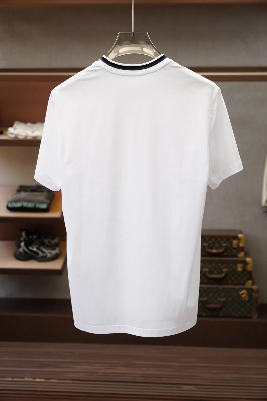 Prada 棉质 刺绣 Logo 短袖T恤