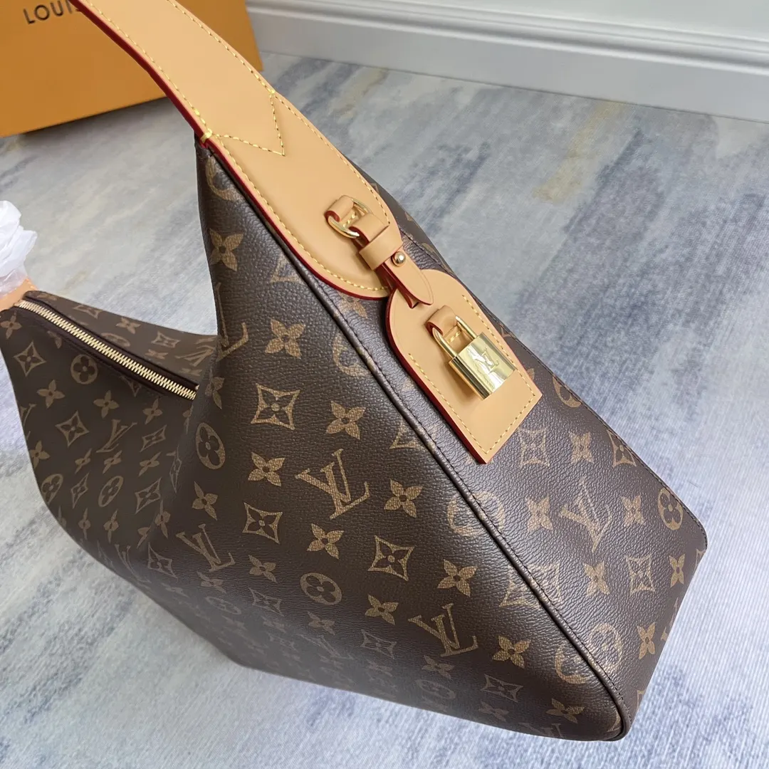 Monogram Top Handle Bag Commuter Leather