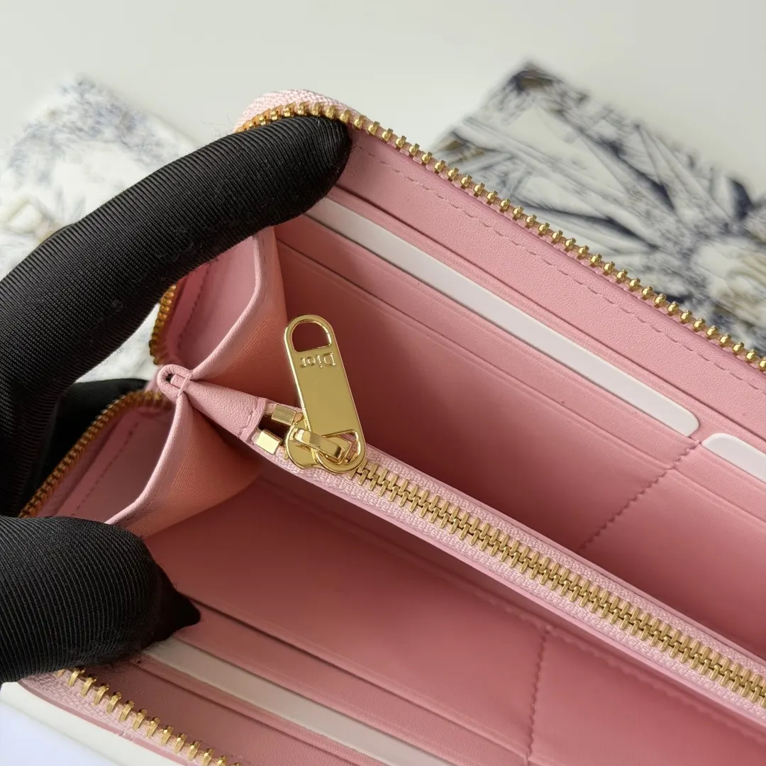 Dior 粉色羊皮迷你化妝包 手拿
