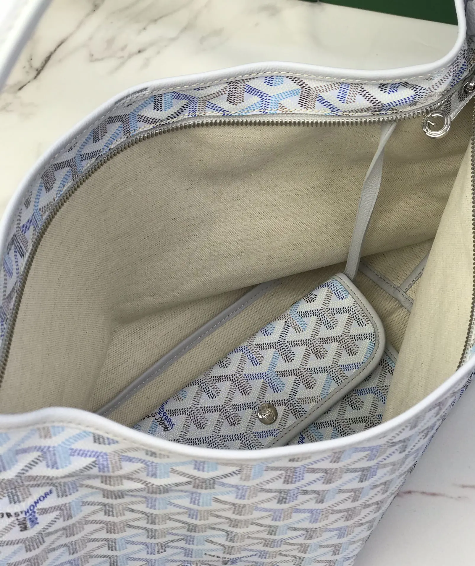Goyard Hobo Shoulder Bag Vintage Canvas