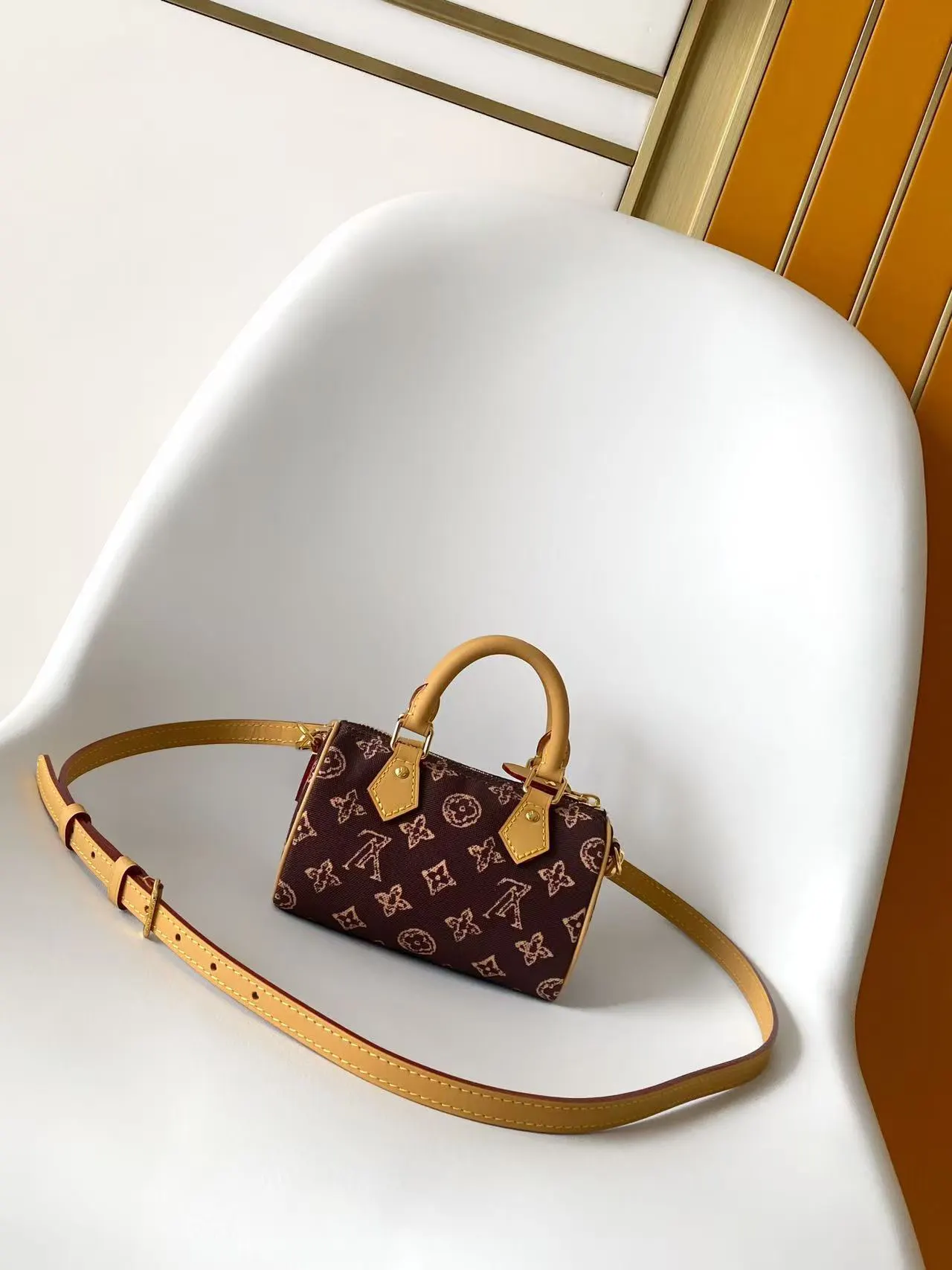 LV Speedy 老花 牛皮 收纳包 旅行收纳款