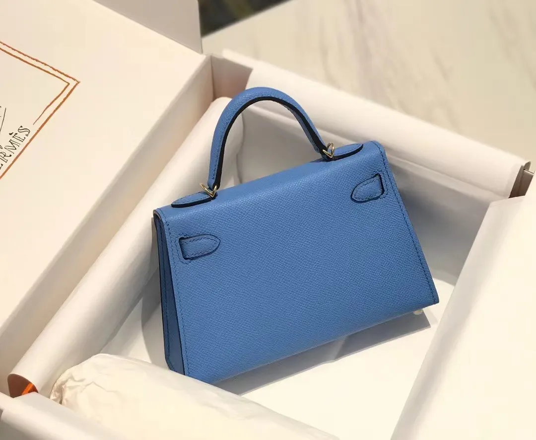 Hermès Constance 天空蓝 斜挎包 19cm
