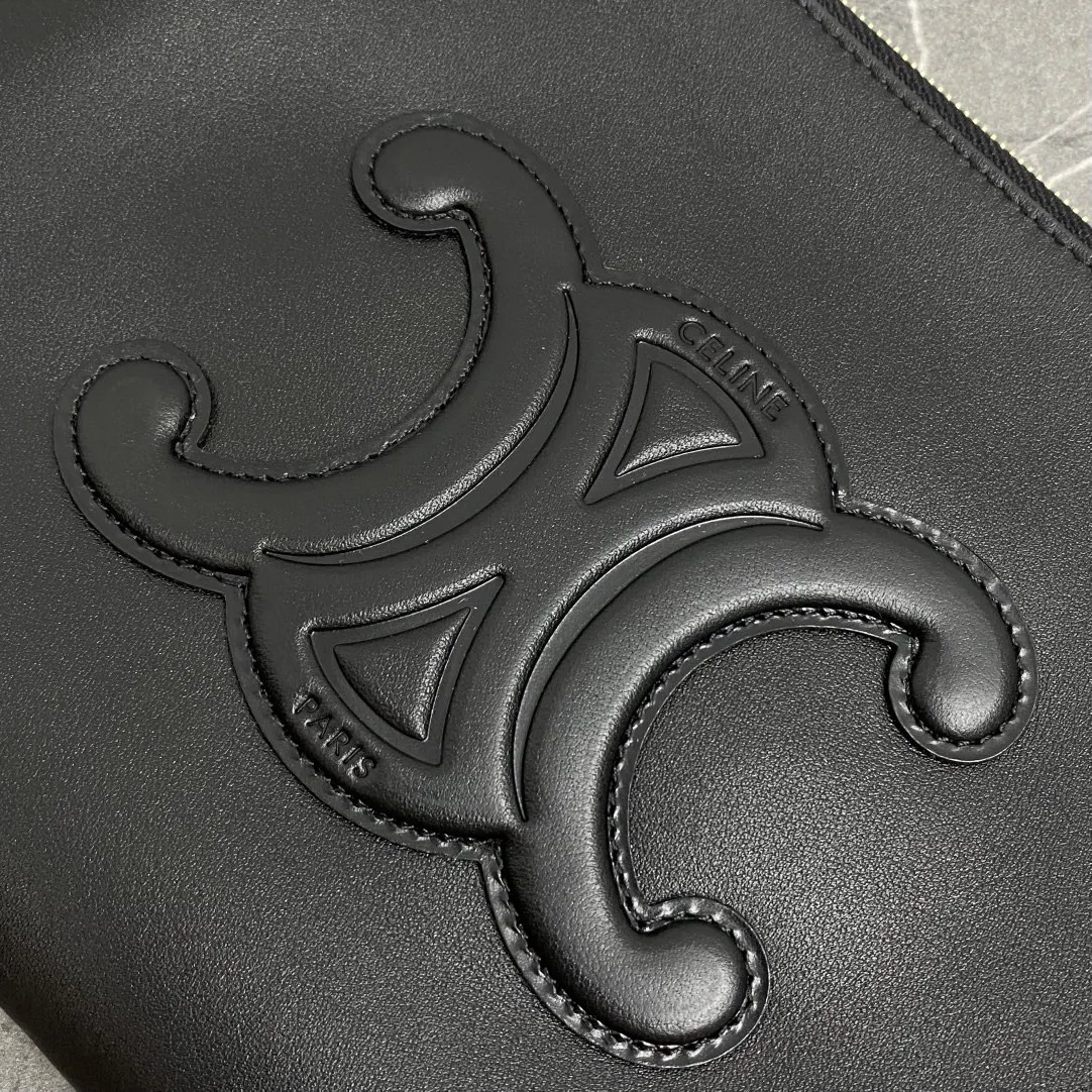 Celine 牛皮 上线 手拿包 Ce手拿包 牛皮简约风单品 精致手拿款
