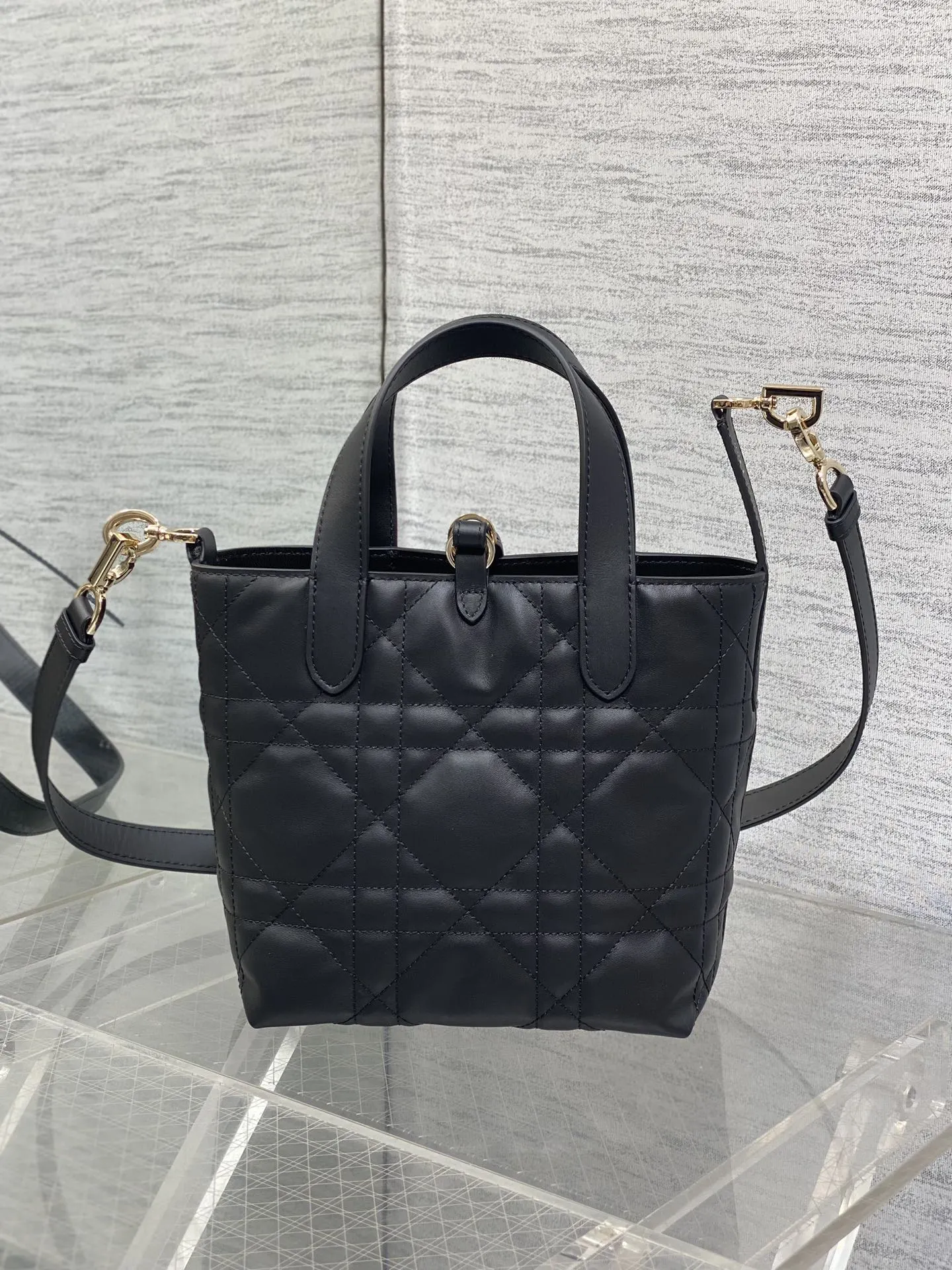 Dior Toujours 黑色 皮革 手提包