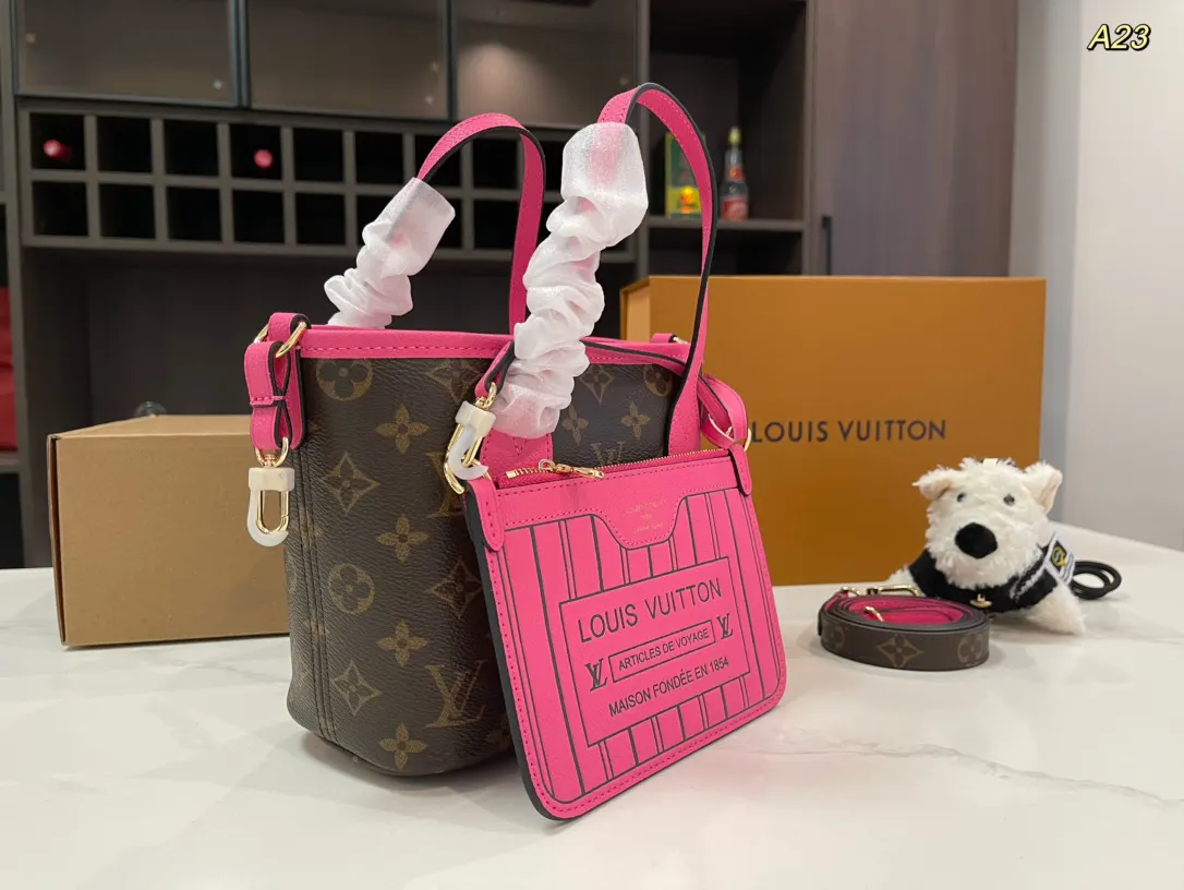Louis Vuitton Monogram Bucket Bag Casual Leather