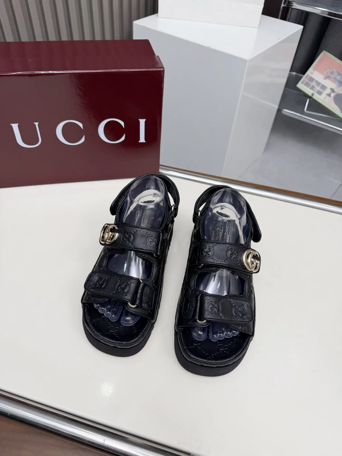 Gucci Horsebit 黑色 拖鞋