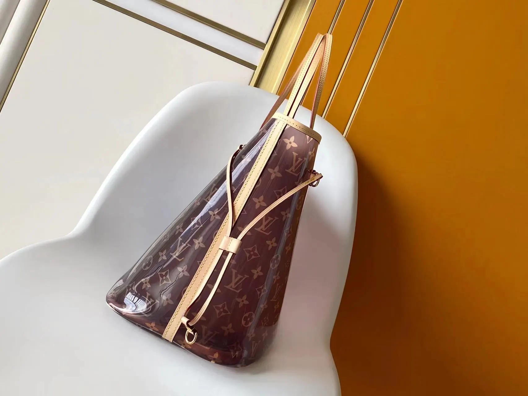 Neverfull 棕色 藍色 牛皮 托特包 大容量托特款