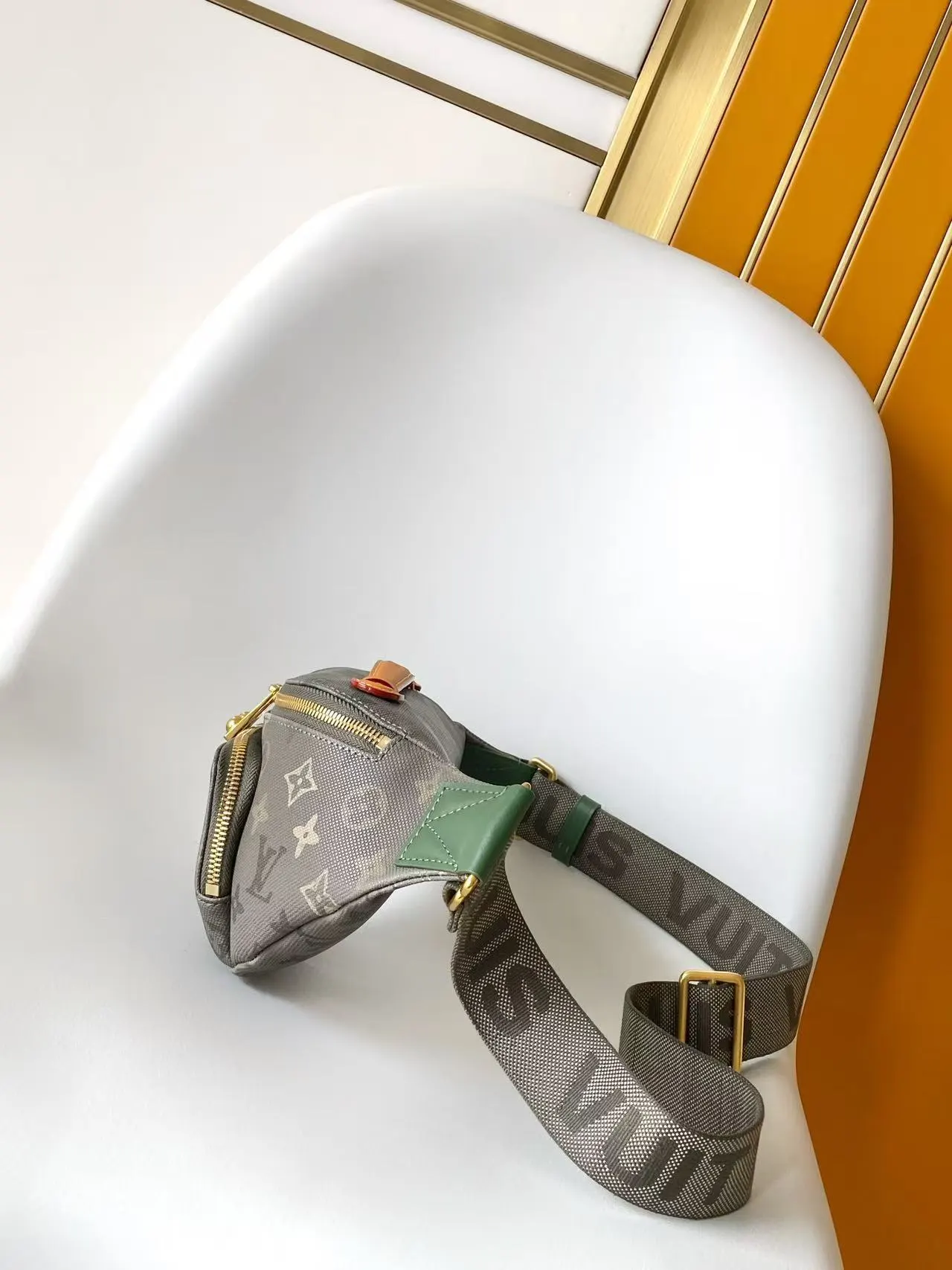 绿色 帆布 军绿色 胸包腰包 RUSH 腰包 本款 腰 休闲腰包款