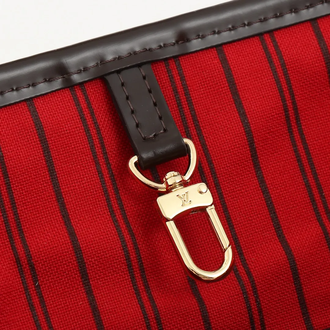 LV Neverfull 帆布 手拿包 精致手拿款