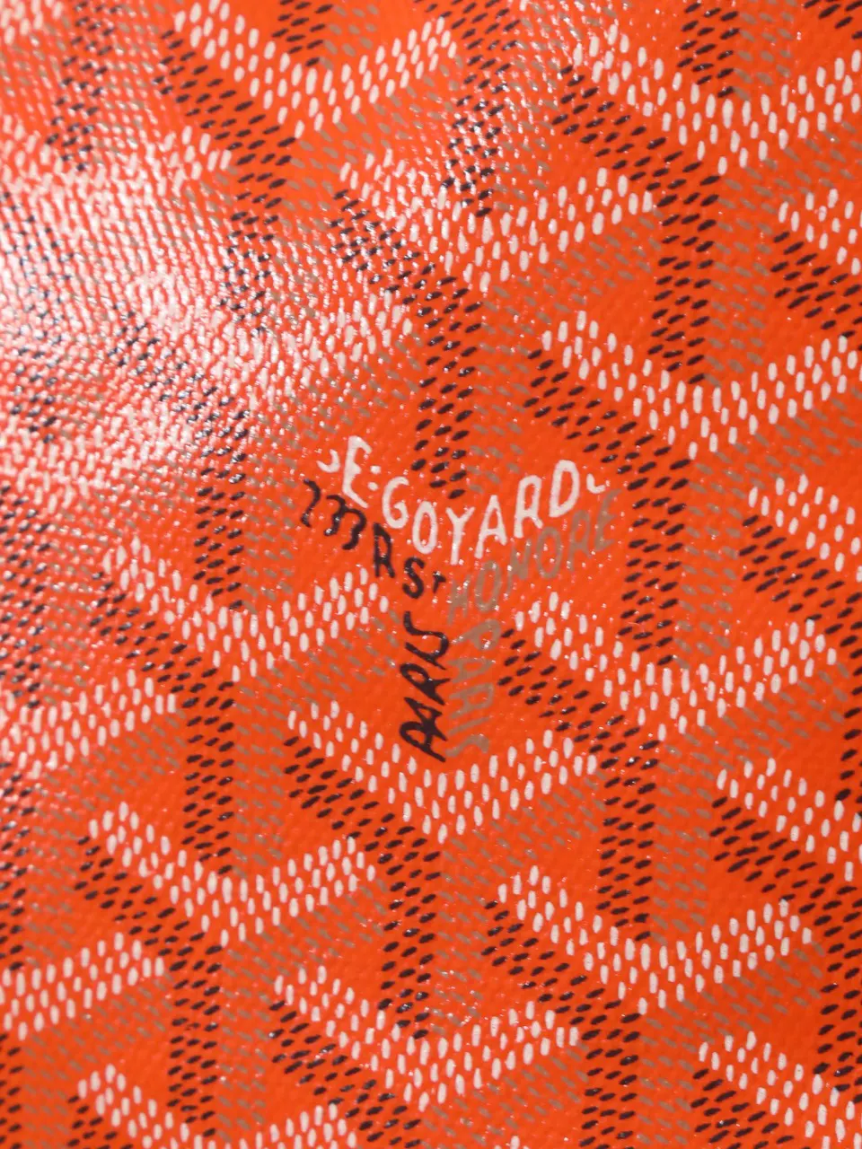 Goyard 橙色 帆布 腋下包 复古腋下背款