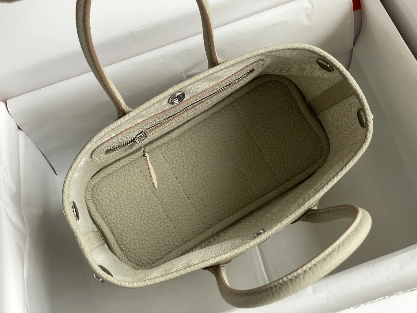Hermès Garden Party 拼色 Togo牛皮 托特包 10cm