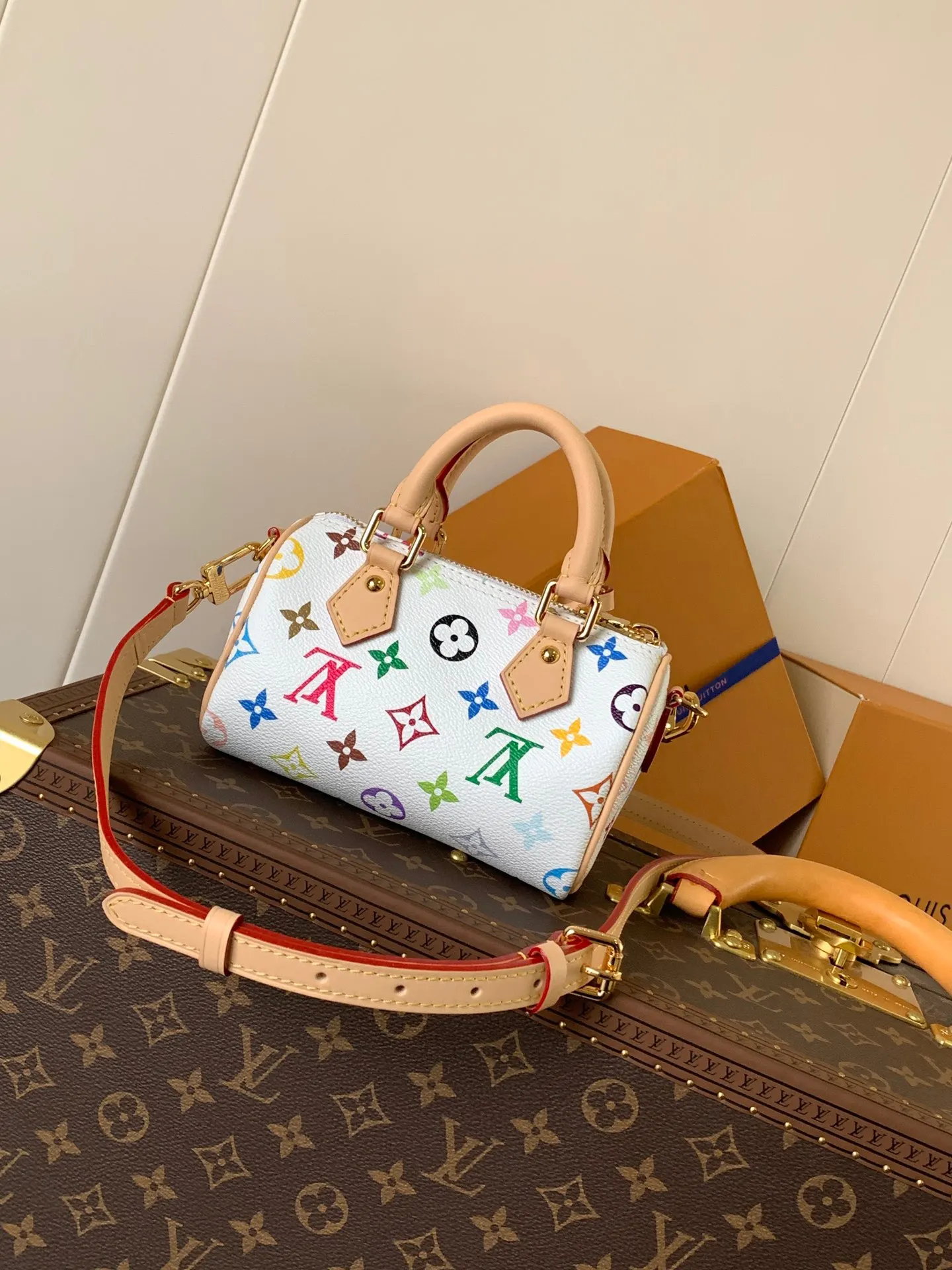 LV Speedy 牛皮 旅行包 大容量旅行款