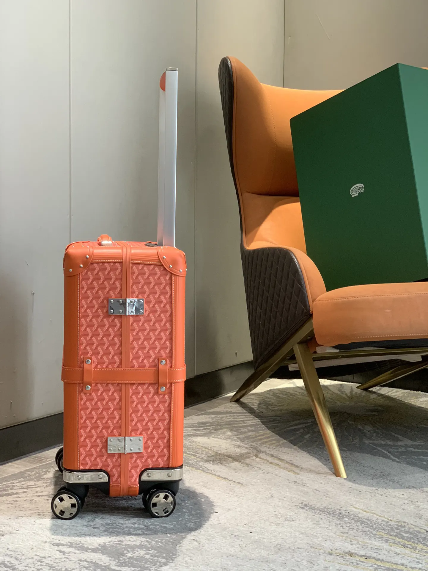 Goyard 空白 承接定制自主品牌 档口摆版logo已 行李箱 旅行拉杆款 輕便出行款