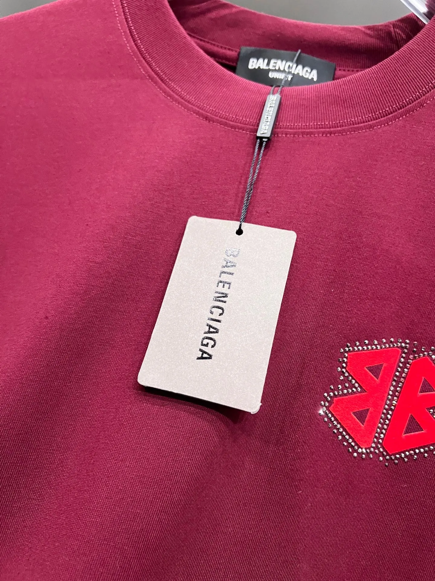 Balenciaga 黑色 Logo 短袖T恤 宽松休闲