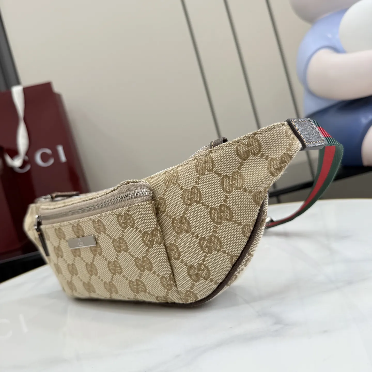 棕色 帆布 腰包 休闲腰包款