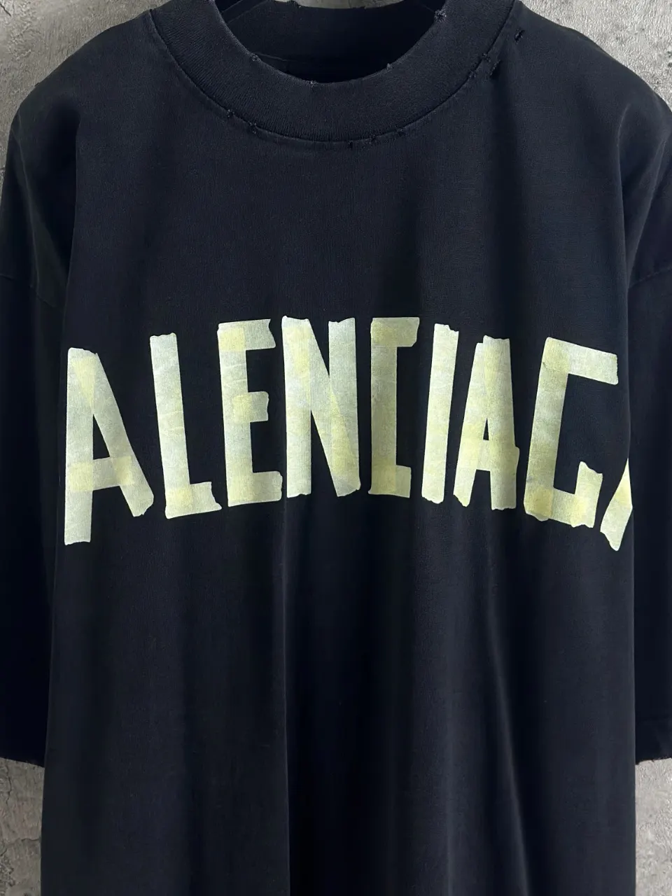 Balenciaga 水洗黑 水洗 短袖T恤