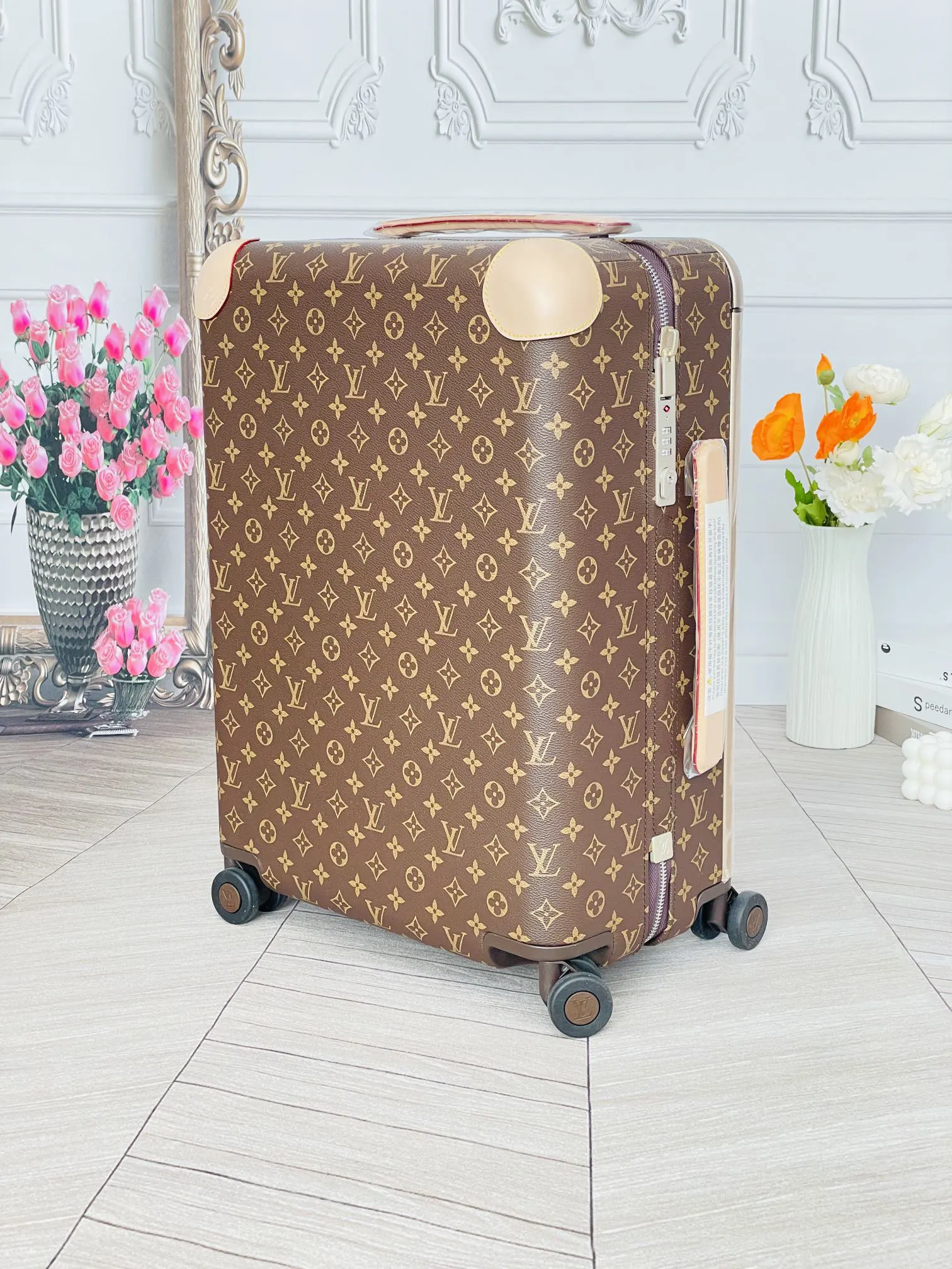 LV 老花 帆布 行李箱 旅行拉杆款 輕便出行款