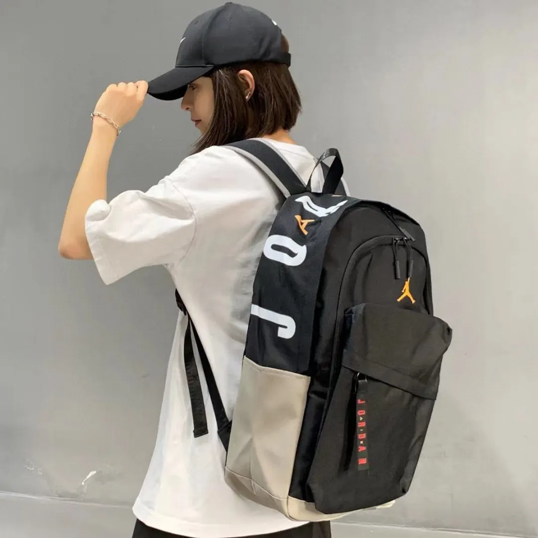 黑色 白色 立体标 耐克乔丹织带字母logo高 單肩包学 日常單肩背款