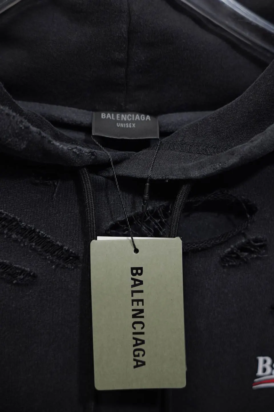 Balenciaga Logo 卫衣 黑色